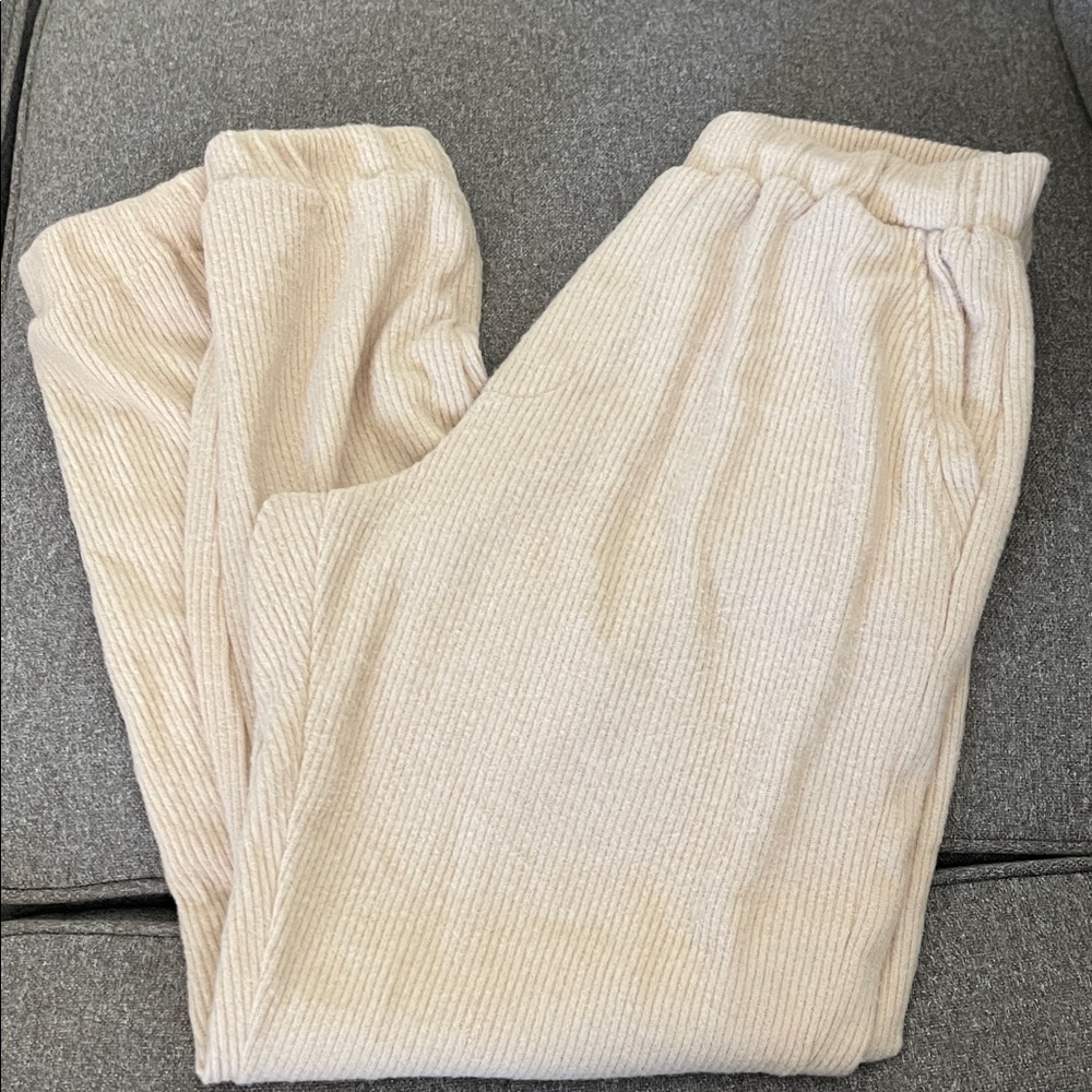 Cozy Cream Lounge Pants